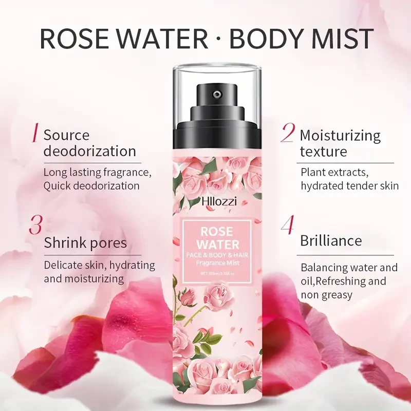 Hllozzi Rose Water Hydrating Spray