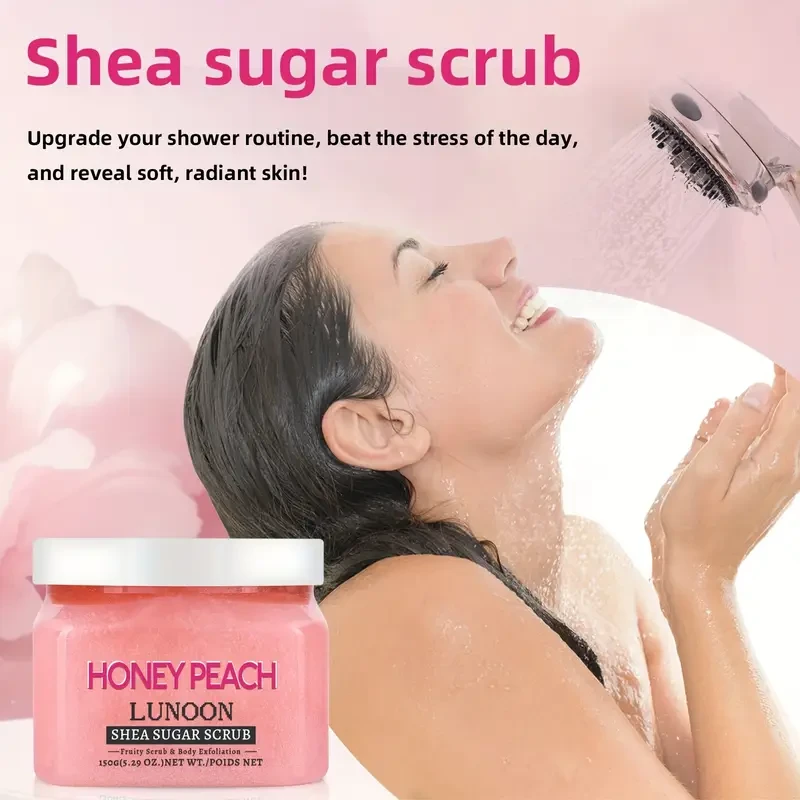 Honey Peach Lunoon Shea Sugar Scrub