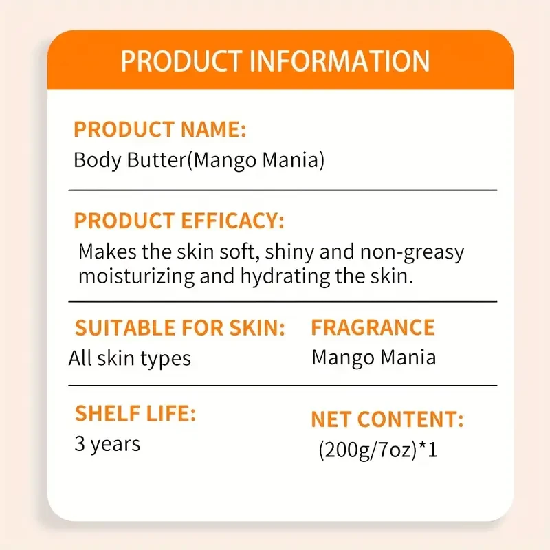 Hllozzi Mango Mania Hydrating Body Lotion, 7oz