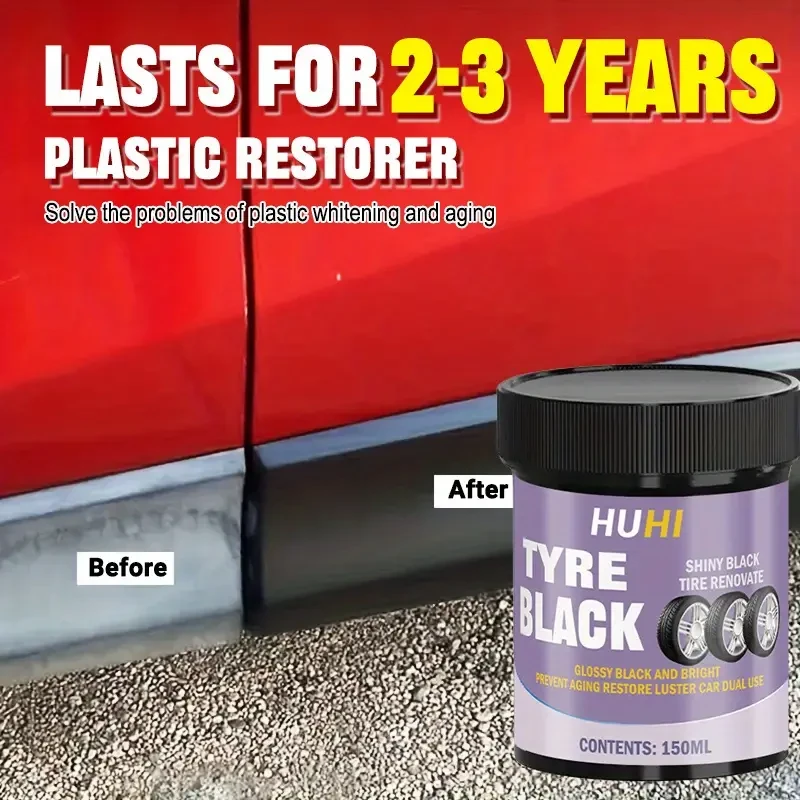 HUHI Tyre Black Scratch Repair Paste for Cars