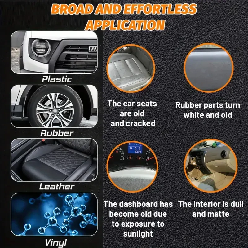 BINZAKI Car Interior Restorer for Plastic and Leather, 150g