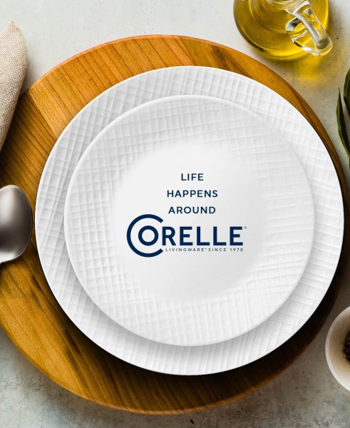 Linen Weave 12pc Dinnerware Set - Corelle