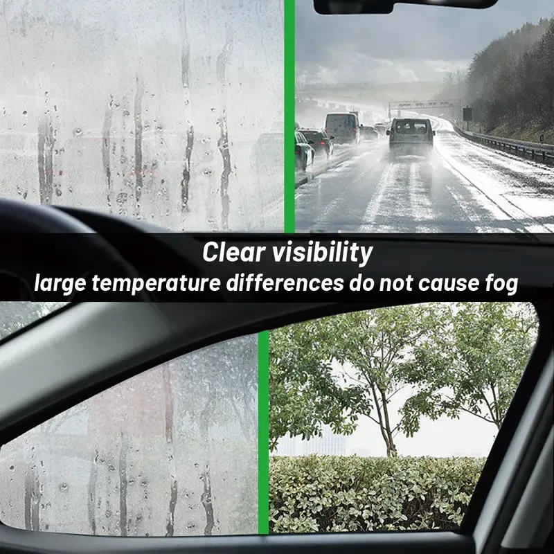 Car Anti-Fog Wipes - Clear View for Windshield, Mirrors & Glasses