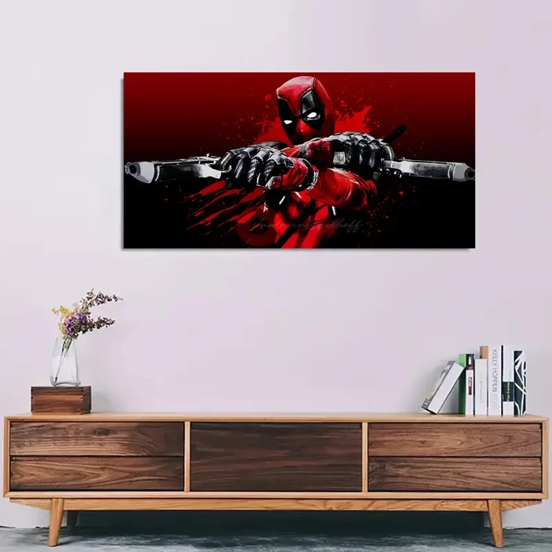 Licensed Deadpool Unframed Canvas Poster - Aesthetic Wall Art for Home & Office