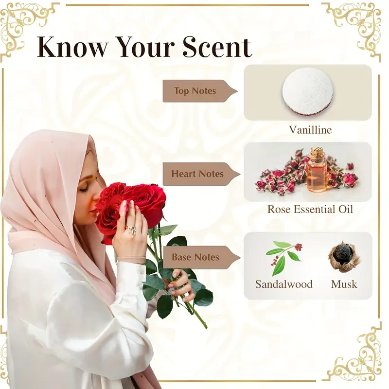 WARD E TAIF Arabic Non-Alcoholic Perfume Jamid