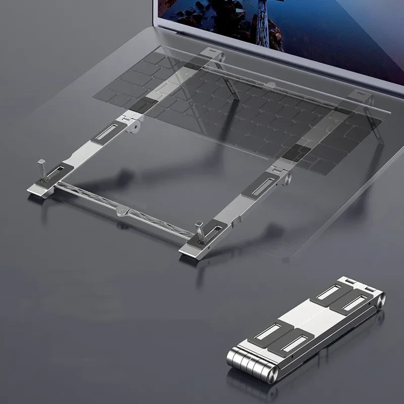 Aluminum Foldable Mobile Phone Holder Notebook Computer Adjustable Base