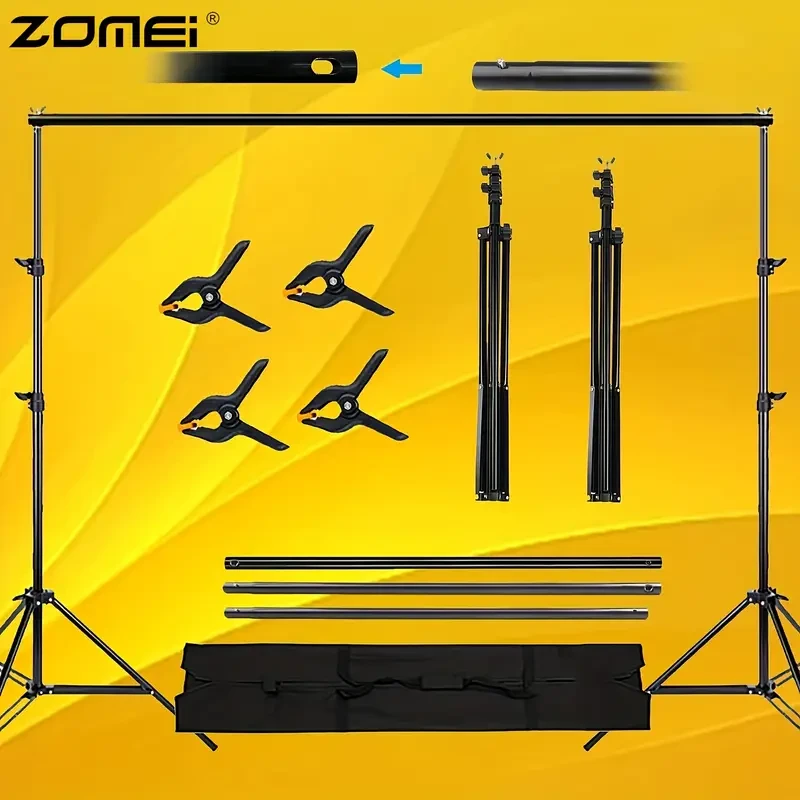 ZOMEI Adjustable Metal Photography Backdrop Stand Kit
