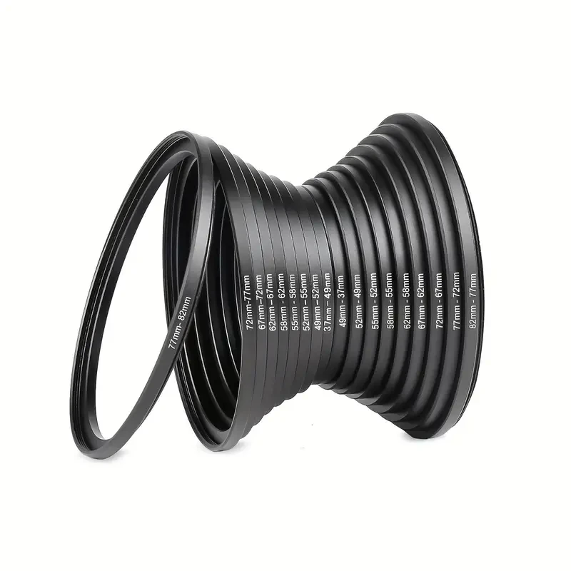 18pcs Lens Filter Adapter Ring Kit