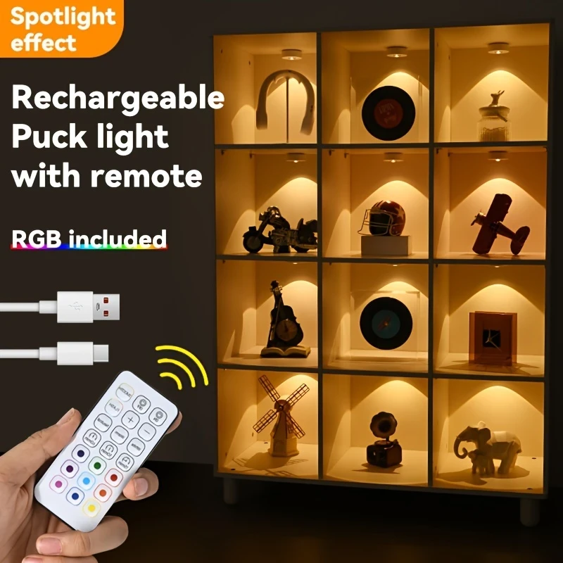 Rechargeable LED Night Light with Remote Control