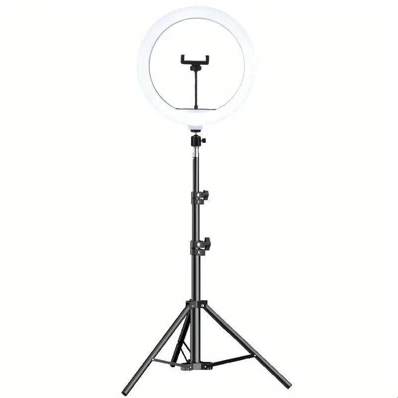 LAQIUIUE Ring Light with Stand and Phone Holder