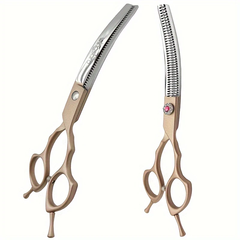 Wingsbro Professional Stainless Steel Curved Dog Grooming Scissors