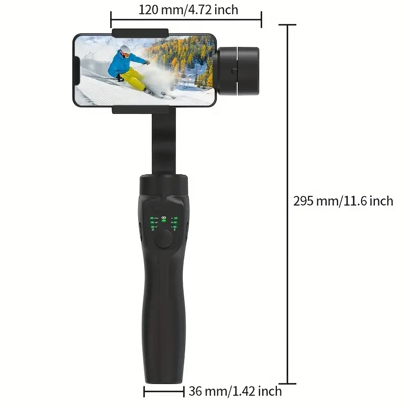 QAML F8 Handheld 3-Axis Gimbal Phone Holder