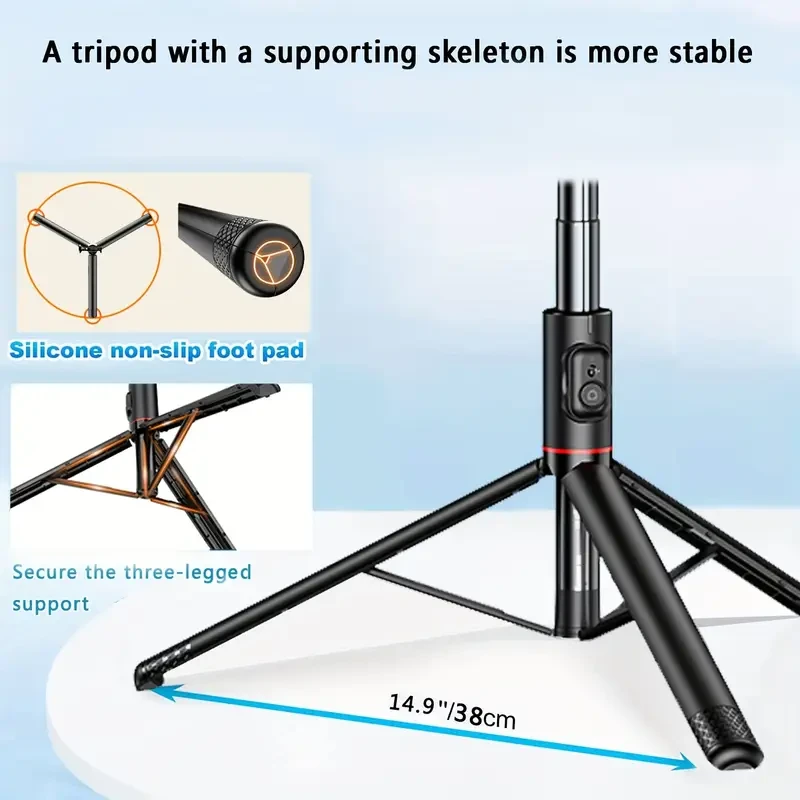 HKXYK 182.88cm Aluminum Alloy Selfie Stick with Tripod