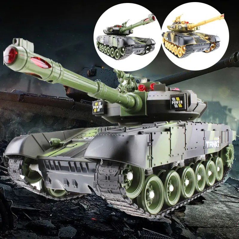 55/44CM RC Tank Military War Tanks Electric Car  Remote Control Radio-Controlled Crawler Toys