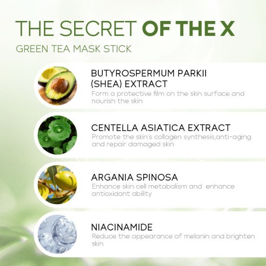 Green Tea Mask Solid Stick Daub-type