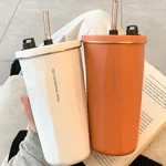 600ml Stretchy Straw Coffee Carry-Cup