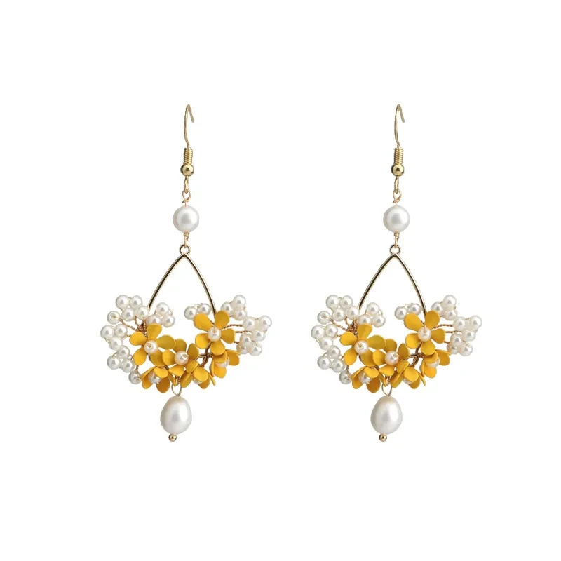 Retro Advanced Atmospheric Flower Pearls