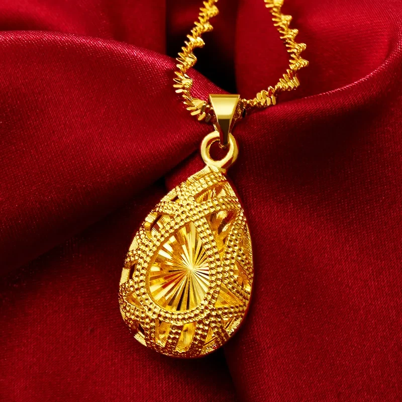 24k Gold Women's Necklace With Gold Plating