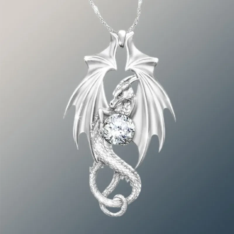 Carved Three-dimensional Dragon Necklace Pendant