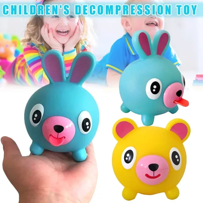 Tongue animal squeeze sound toy creative