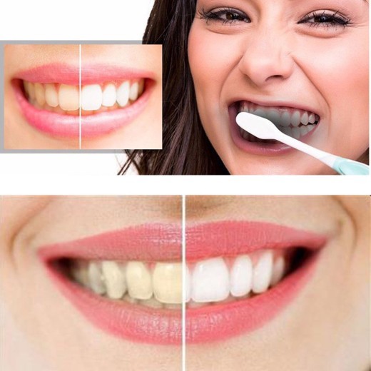 Activated carbon whitening tooth powder