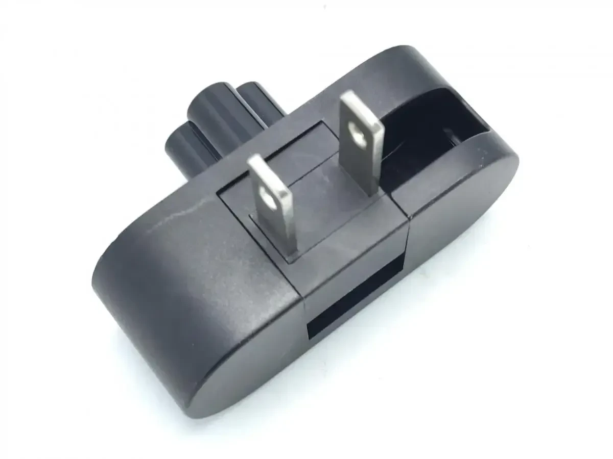 Notebook power head Folding plug with two forks and plum tail
