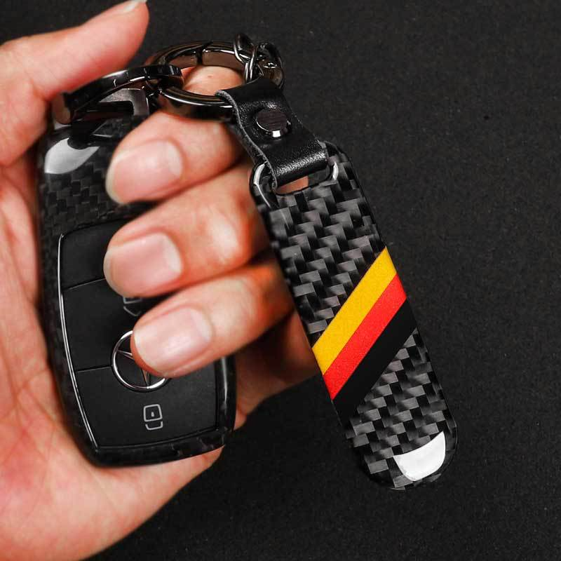 Carbon fiber keychain