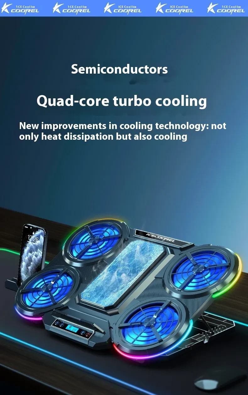 Notebook Play Speed Cooling 4-core Laptop Cooler