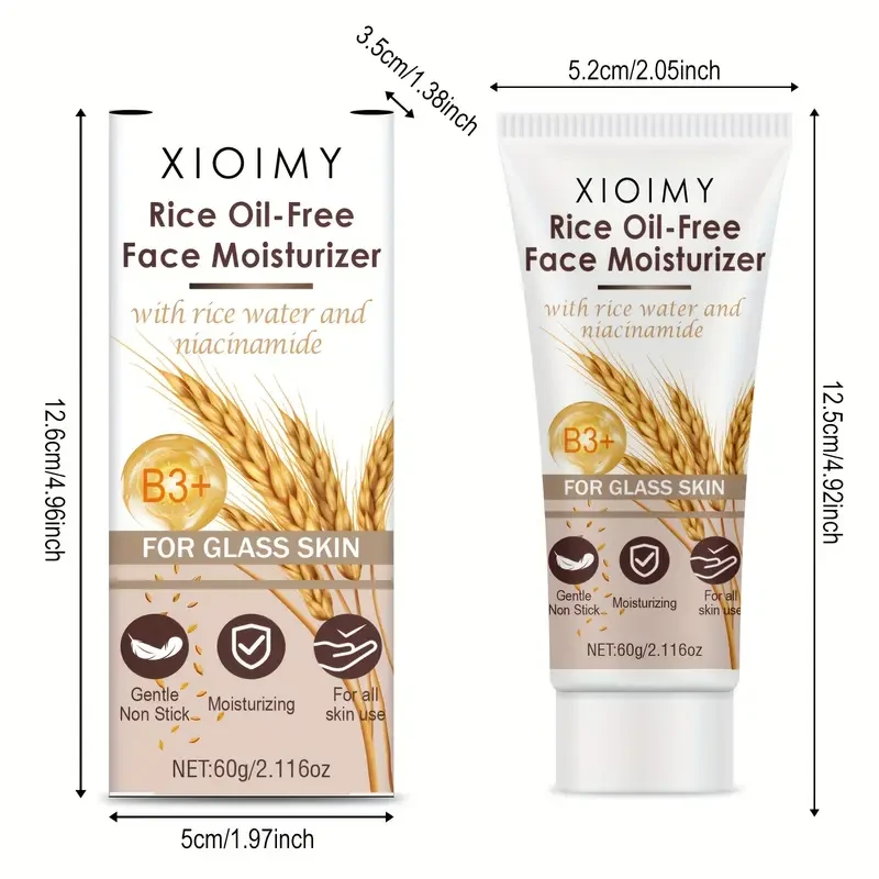 Two packs of rice paste face cream