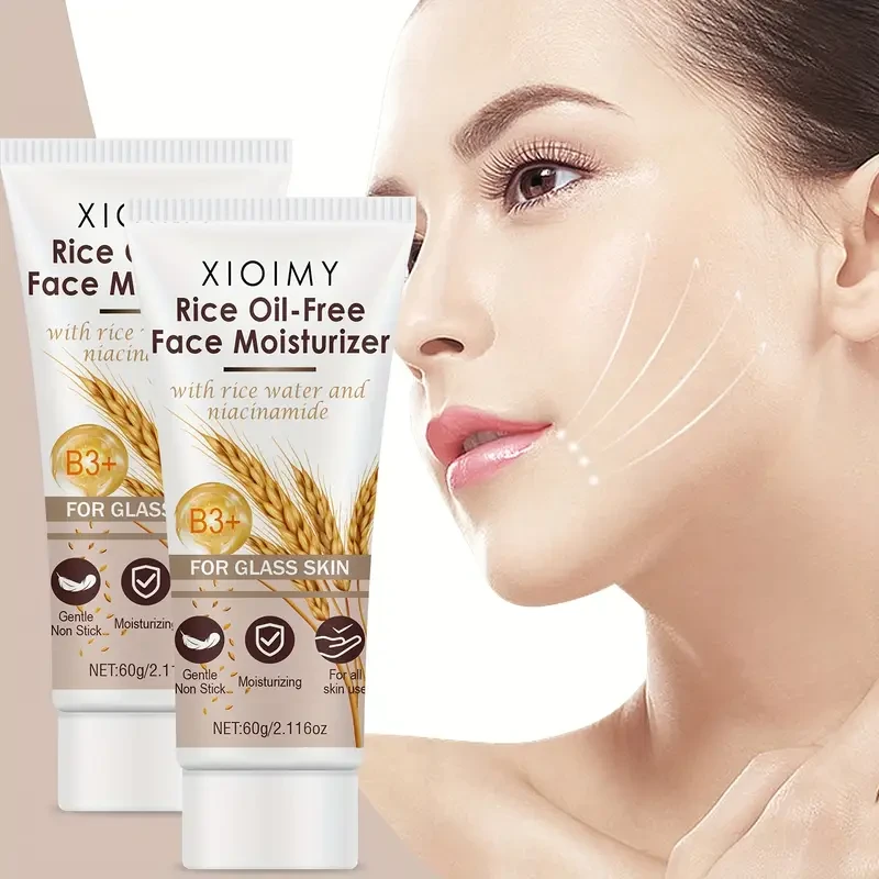 Two packs of rice paste face cream