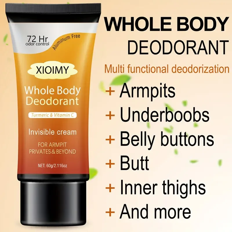 All-Over Deodorant with a Refreshing Ginger And Turmeric Scent