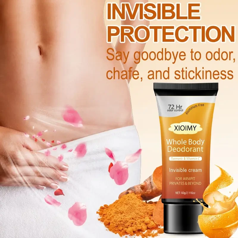 All-Over Deodorant with a Refreshing Ginger And Turmeric Scent