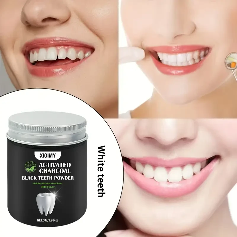 50g Mint Flavor Xioimy Activated Carbon Teeth Whitening Powder