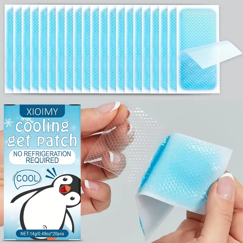 20pcs XIOIMY Cooling Gel Patches with Mint Extract