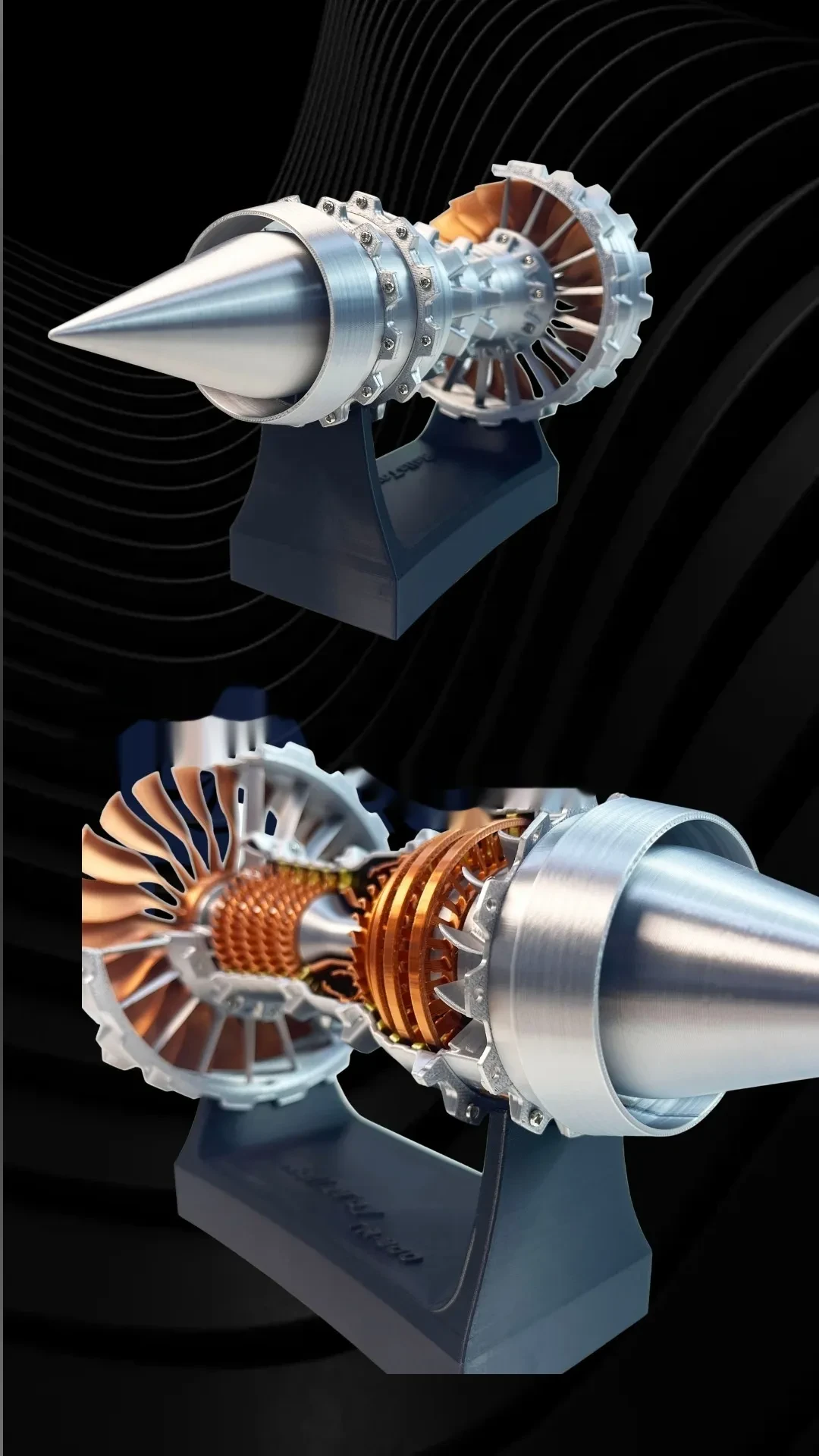 Aviation Generator Model Assembled Toy Decoration