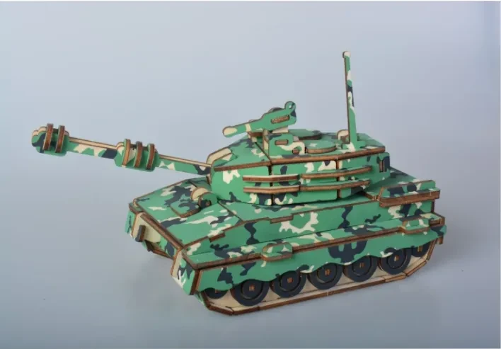 Army One 3D wooden educational toy