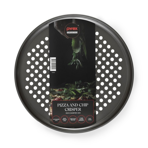 Platinum Pizza/Chip Crisper  - Pyrex