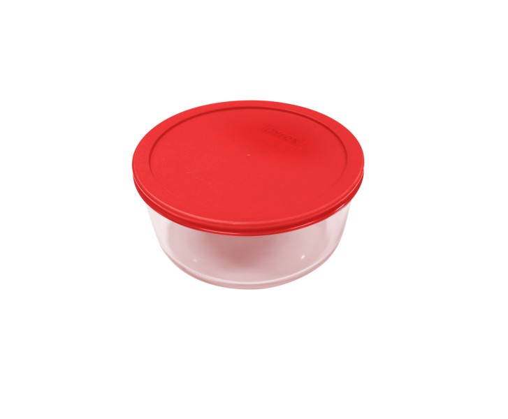 Simply Store 2 Cup Round Container with Red Lid  - Pyrex
