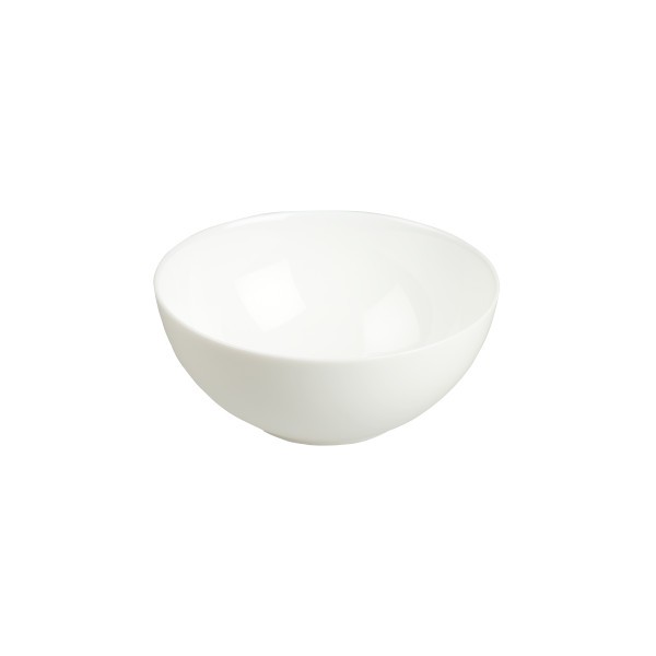 White Coupe Glass Rice Bowl 12cm  - Wiltshire