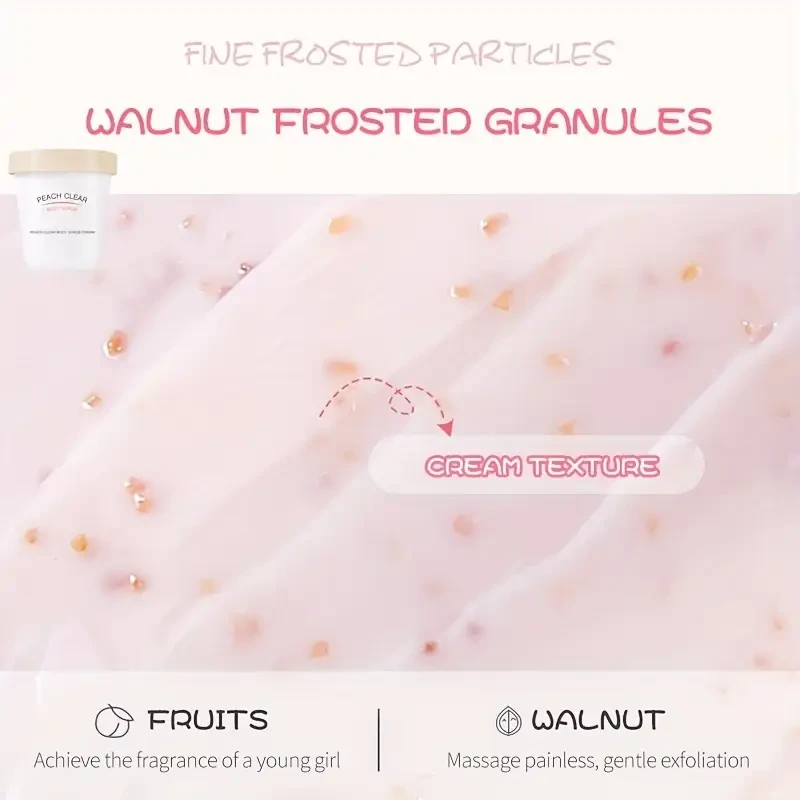 Peach Scrub to Remove Dead Skin Body