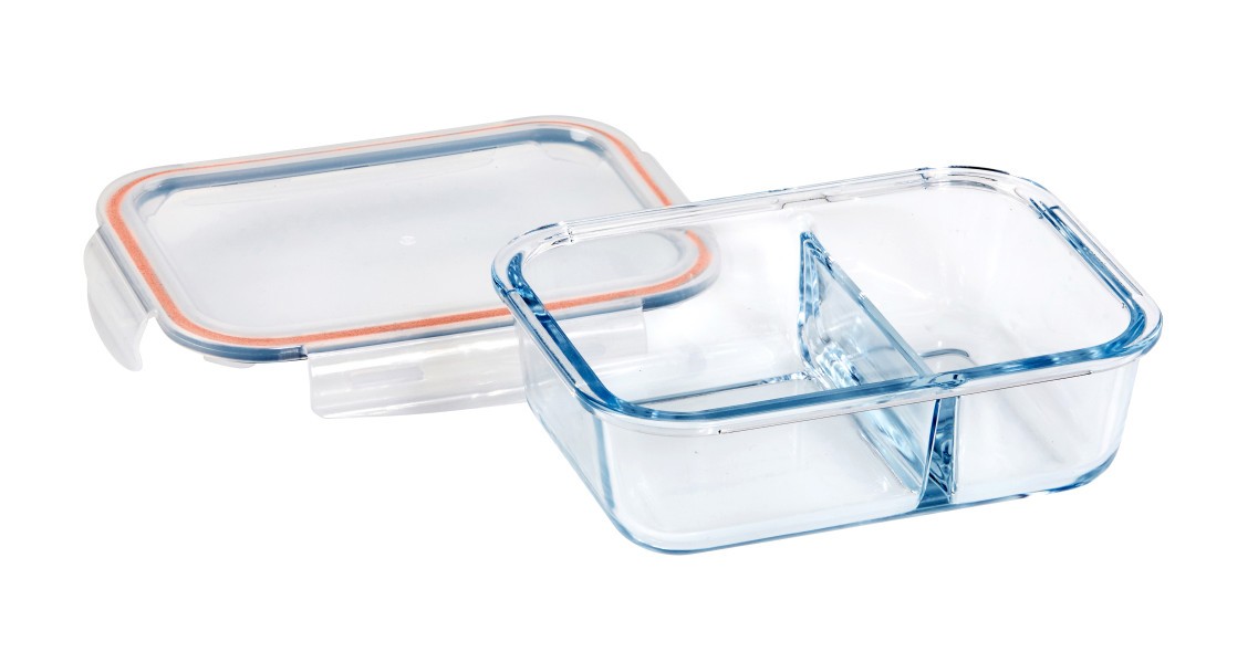 Rectangle Glass Container with 2 Dividers 930ml - Wiltshire