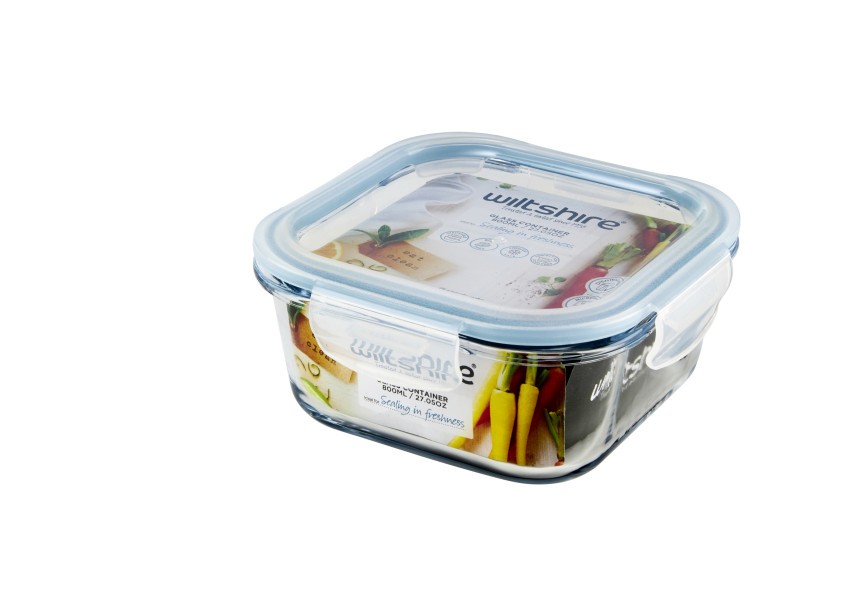 Square Glass Container 800ml  - Wiltshire
