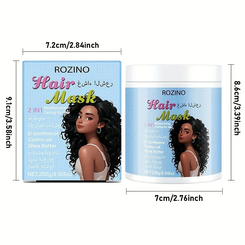 ROZINO hair mask, moisturizing and nourishing