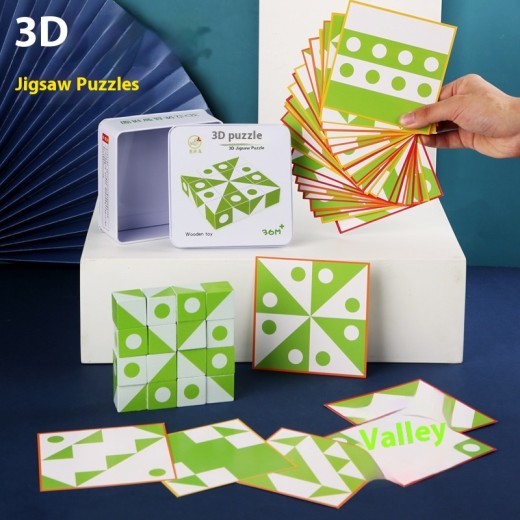 3D Puzzle With Versatile Puzzle Blocks