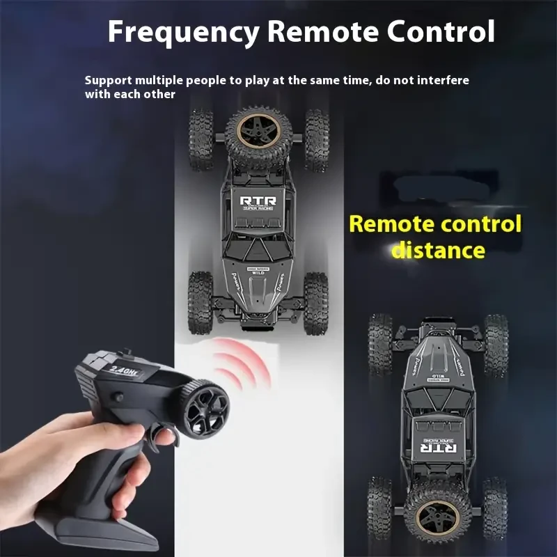Remote control car with 2.4GHz climbing bike