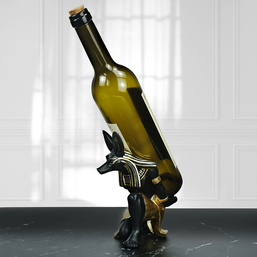 Creative Wine Rack Decoration Anubis Dog God Wine Rack