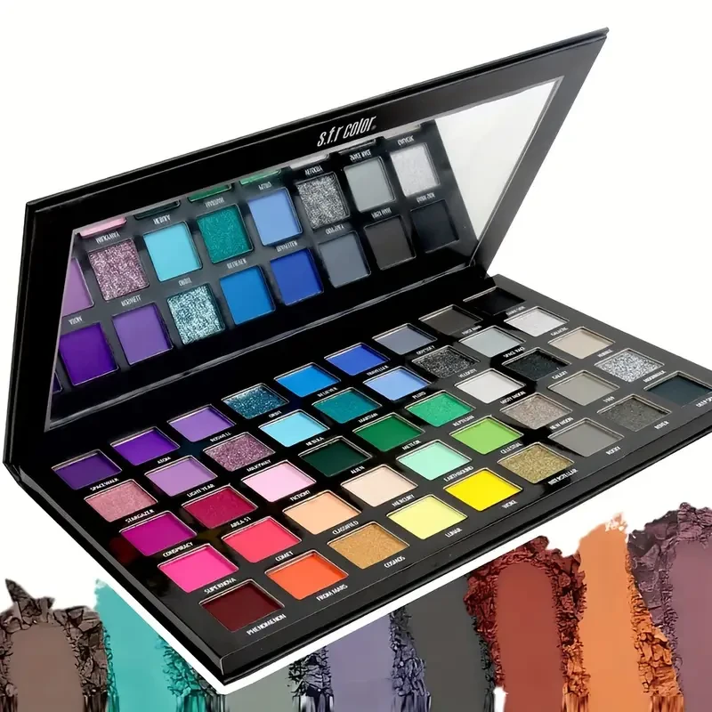 color 45-Color Eyeshadow Palette with Mirror