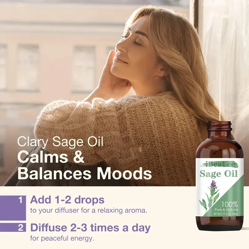 Sage Essential Oil 2.11 Fl Oz
