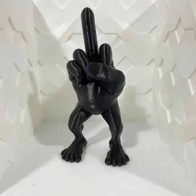 Creative Funny Middle Finger Mannequin Leg Resin