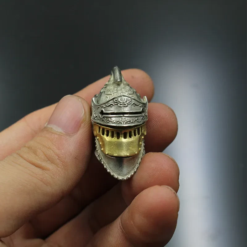 Creative Copper Roman Knight Helmet Pendant